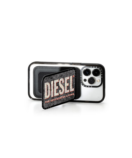 【sa43012】casetify DIESEL 迷彩柄 ビスコットカーキ DIESEL + CASETIFY MagSafe Cardholder Stands（スマホグッズ