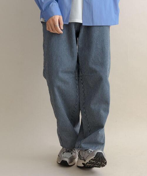 SENSE OF PLACE by URBAN RESEARCH(センスオブプレイスバイアーバンリサーチ)の「バレルレッグデニムパンツ(その他パンツ・メンズ・グリーン/ホワイト/ブルー系その他/インディゴブルー・MEDIUM/LARGE)」の1枚目の写真