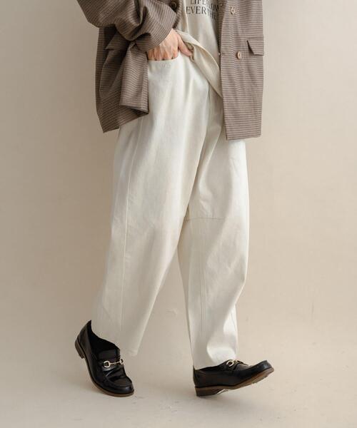 SENSE OF PLACE by URBAN RESEARCH(センスオブプレイスバイアーバンリサーチ)の「バレルレッグデニムパンツ(その他パンツ・メンズ・グリーン/ホワイト/ブルー系その他/インディゴブルー・MEDIUM/LARGE)」の2枚目の写真