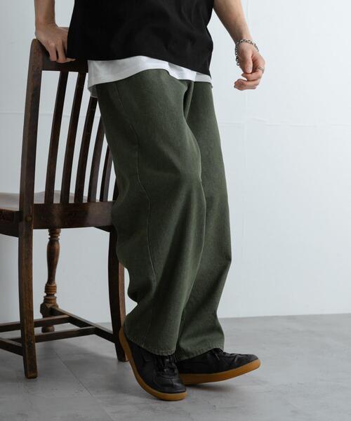 SENSE OF PLACE by URBAN RESEARCH(センスオブプレイスバイアーバンリサーチ)の「バレルレッグデニムパンツ(その他パンツ・メンズ・グリーン/ホワイト/ブルー系その他/インディゴブルー・MEDIUM/LARGE)」の6枚目の写真