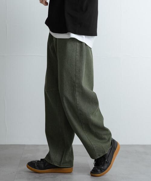 SENSE OF PLACE by URBAN RESEARCH(センスオブプレイスバイアーバンリサーチ)の「バレルレッグデニムパンツ(その他パンツ・メンズ・グリーン/ホワイト/ブルー系その他/インディゴブルー・MEDIUM/LARGE)」の9枚目の写真