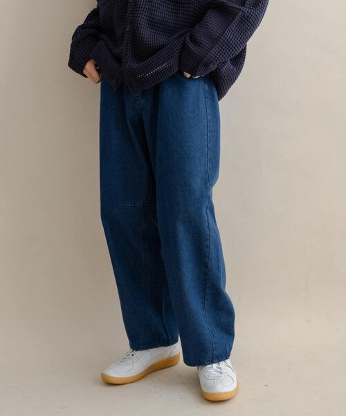 SENSE OF PLACE by URBAN RESEARCH(センスオブプレイスバイアーバンリサーチ)の「バレルレッグデニムパンツ(その他パンツ・メンズ・グリーン/ホワイト/ブルー系その他/インディゴブルー・MEDIUM/LARGE)」の18枚目の写真