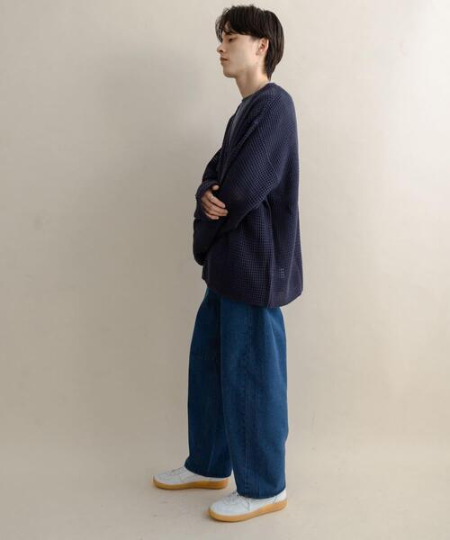 SENSE OF PLACE by URBAN RESEARCH(センスオブプレイスバイアーバンリサーチ)の「バレルレッグデニムパンツ(その他パンツ・メンズ・グリーン/ホワイト/ブルー系その他/インディゴブルー・MEDIUM/LARGE)」の20枚目の写真