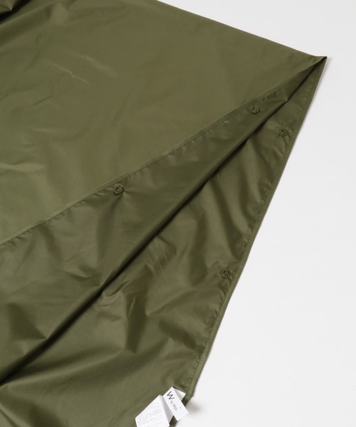 SMELLY（スメリー）の「Wpc.　ユニセックス バイカラーパッカブルポンチョ（ポンチョ・レディース・ベージュ/カーキ・ONE）」の15枚目の写真