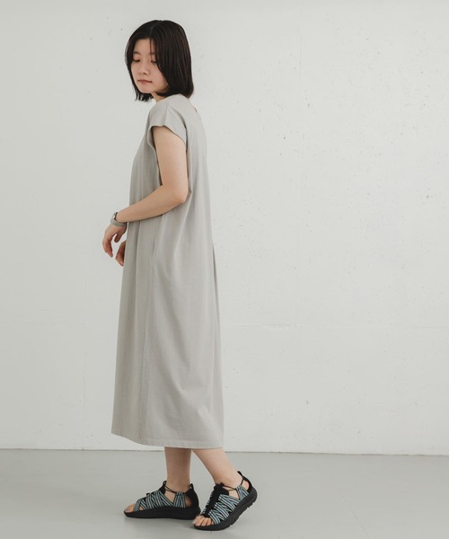 EKAL(エカル)の「製品染カットワンピース(ワンピース・レディース・ベージュ系その他/ブラウン/グレー・ONE)」の10枚目の写真