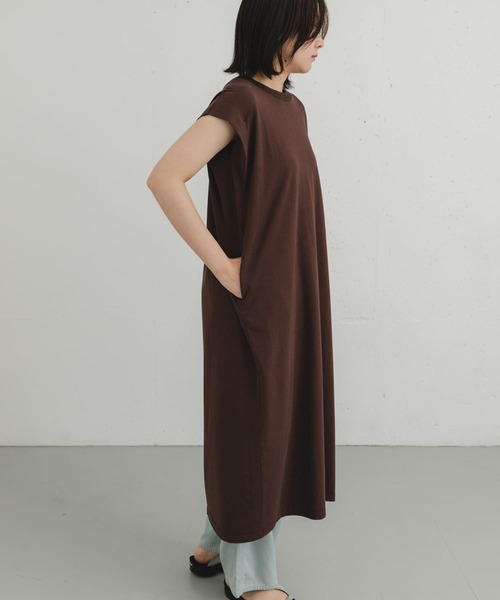 EKAL(エカル)の「製品染カットワンピース(ワンピース・レディース・ベージュ系その他/ブラウン/グレー・ONE)」の16枚目の写真