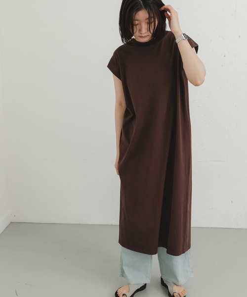 EKAL(エカル)の「製品染カットワンピース(ワンピース・レディース・ベージュ系その他/ブラウン/グレー・ONE)」の17枚目の写真