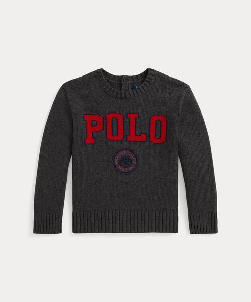 ロゴ クレスト コットン セーター