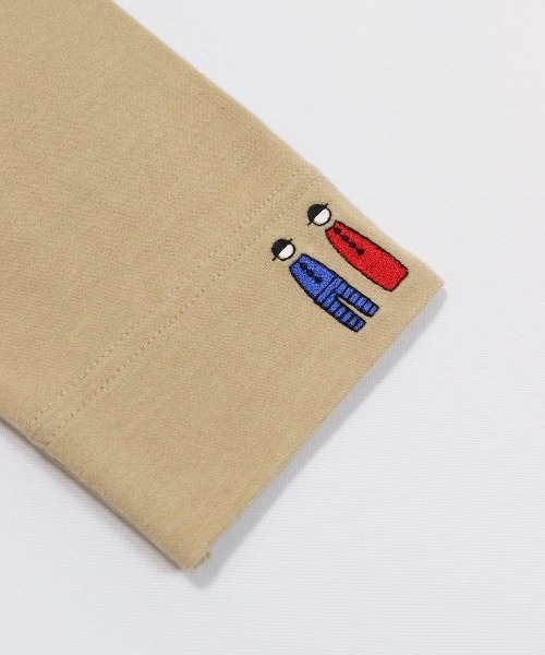 Picone CLUB（ピッコーネクラブ）の「ポイント刺繍保温起毛プルオーバー（Tシャツ/カットソー・レディース・ブラック/ベージュ/ホワイト・L/M/S）」の5枚目の写真