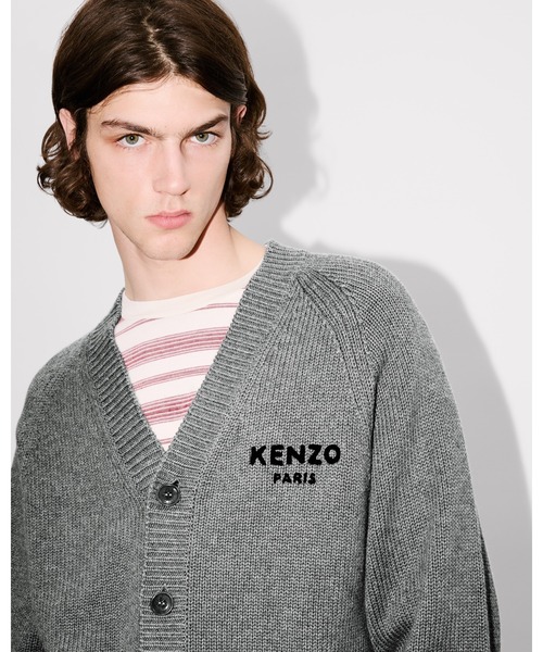 KENZO(ケンゾー)の「'Boke Flower' コットンウール カーディガン(カーディガン/ボレロ・メンズ・グレー系その他・LARGE/MEDIUM)」の6枚目の写真