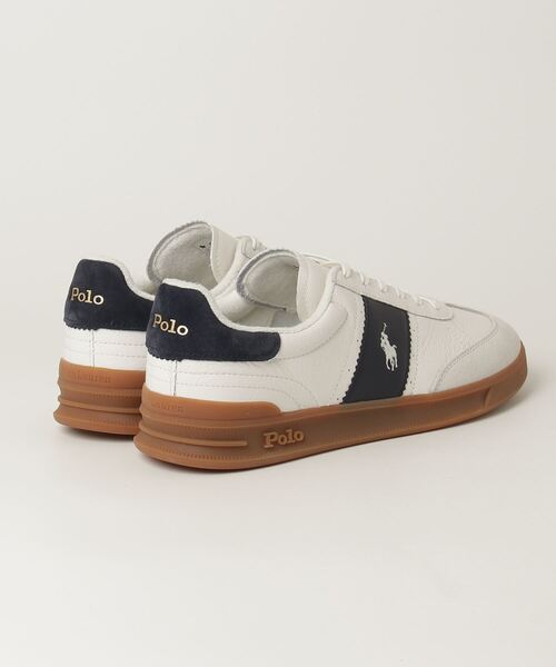 POLO RALPH LAUREN(ポロ ラルフ ローレン)の「Heritage Aera レザー スニーカー(スニーカー・メンズ・ネイビー系1・9D/10.5D/9.5D/8.5D/8D/7.5D/7D/6D/4D/5D/10D)」の6枚目の写真