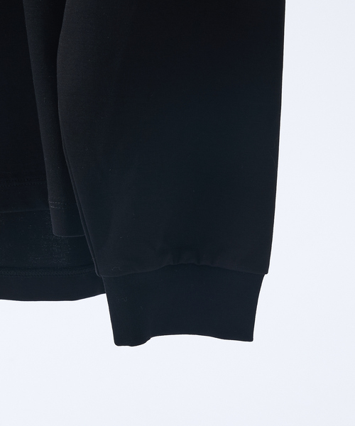 ABAHOUSE（アバハウス）の「シルケットポンチ モックネック ロンT / オーバーサイズ（Tシャツ/カットソー・メンズ・ホワイト/グレイッシュブルー/ブラック・46/48）」の9枚目の写真