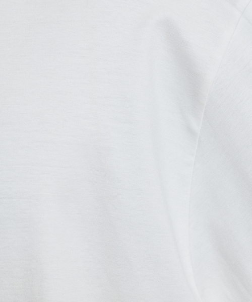 ABAHOUSE（アバハウス）の「シルケットポンチ モックネック ロンT / オーバーサイズ（Tシャツ/カットソー・メンズ・ホワイト/グレイッシュブルー/ブラック・46/48）」の10枚目の写真