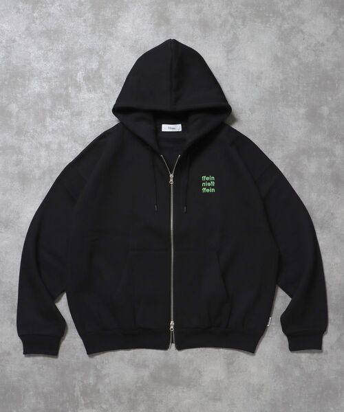 FFEIN（フェイン）の「【FFEIN（フェイン）】ヘビーウエイトワンポイントロゴ立体フードジップパーカー / パーカー 裏起毛 ジップ 刺繍 ロゴ フーディ ダブルジップ（パーカー・メンズ・アッシュグレー/ブラック/ブラウン/ネイビー・LARGE/MEDIUM/SMALL）」の22枚目の写真