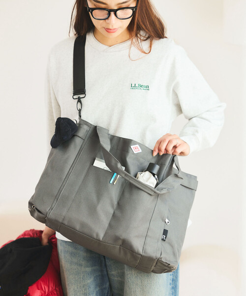 ROOTOTE(ルートート)の「ROOTOTE/ルートート ミディアムポケッツ D 撥水 トートバッグ(トートバッグ・レディース・ブラック/ブルー/ベージュ/ブラウン/グレー/キャメル・ONE SIZE)」の22枚目の写真