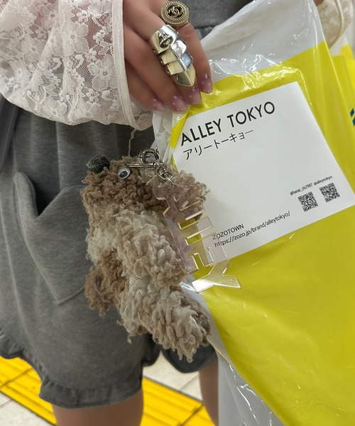 Alley Tokyo（アリートーキョー）の「ハートポケサロペ（サロペット/オーバーオール・レディース・グレー/チャコール・LONG/SHORT）」の7枚目の写真