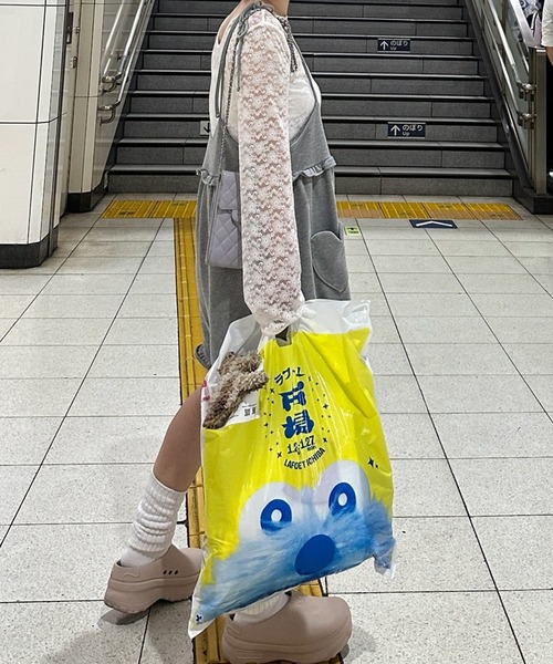 Alley Tokyo（アリートーキョー）の「ハートポケサロペ（サロペット/オーバーオール・レディース・グレー/チャコール・LONG/SHORT）」の12枚目の写真