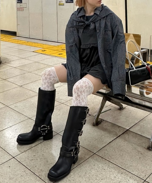 Alley Tokyo（アリートーキョー）の「ハートポケサロペ（サロペット/オーバーオール・レディース・グレー/チャコール・LONG/SHORT）」の19枚目の写真