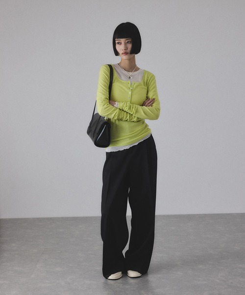 ADAM ET ROPE'（アダムエロペ）の「TWセミワイドスラックス