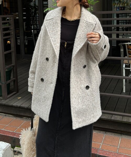 ウーレットループピーコート（その他アウター）｜DouDou（ドゥドゥ）の