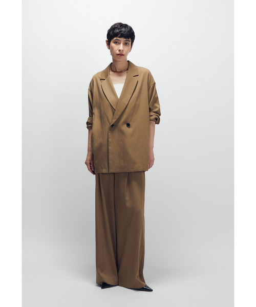 1er Arrondissement（プルミエアロンディスモン）の「テンセルワイドパンツ（その他パンツ・レディース・ブラック系その他3/カーキ・38/36）」の16枚目の写真