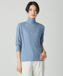 J.PRESS（ジェイプレス）の「カシミヤシルク シアーリブ タートル カットソー（Tシャツ/カットソー）」