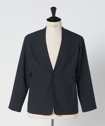 【コロ品】極美品✨グリーンレーベルリラクシング　ノーカラー ジャケット green label relaxing｜グリーンレーベル リラクシングのノー