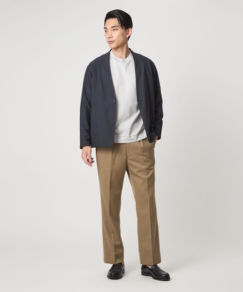 GREEN LABEL RELAXING パウドレ　ノーカラージャケット green label relaxing（グリーンレーベルリラクシング）の