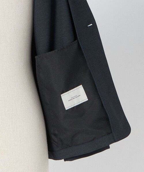 green label relaxing（グリーンレーベルリラクシング）の「A+ ウールライク 1B ノーカラージャケット -ウォッシャブル・ストレッチ-（ノーカラージャケット・メンズ・ネイビー/ブラウン系・M/S/XL/L）」の7枚目の写真