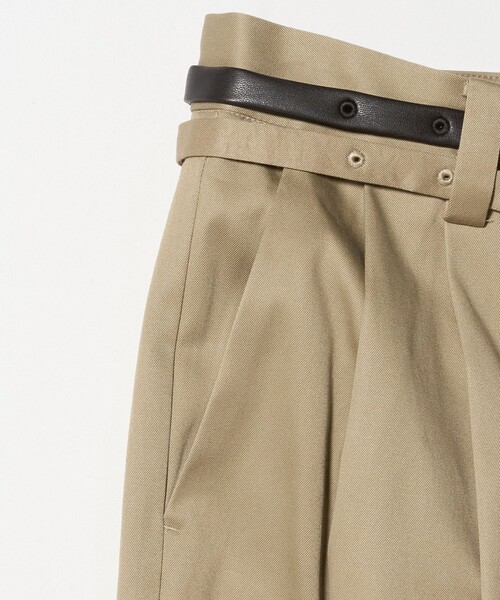 ATTISESSION＞ベルト 2タック ストレート パンツ 2（その他