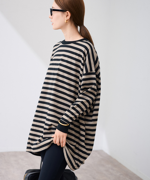 onit/オニット 別注OVERSIZE ボーダーロングスリーブ 【公式通販】