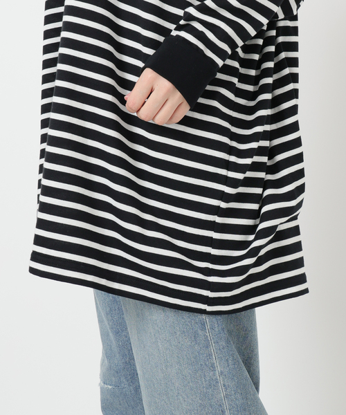 ころFRAMeWORK ONIT別注OVERSIZEボーダーロングスリーブ onit/オニット 別注OVERSIZE ボーダーロングスリーブ（Tシャツ