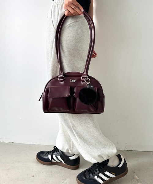 セール】Lee/リー 2ポケット ロングハンドル PUミニボストンバッグ
