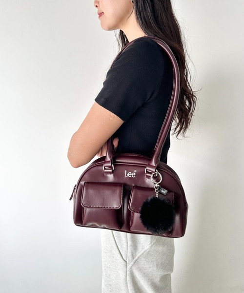 セール】Lee/リー 2ポケット ロングハンドル PUミニボストンバッグ