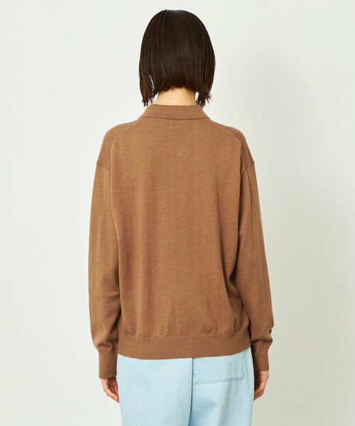 MACKINTOSH PHILOSOPHY（ﾏｯｷﾝﾄｯｼｭ ﾌｨﾛｿﾌｨｰ）の「GREY LABEL コットンウールニットポロ（ニット/セーター・レディース・ブラック/ブルー系その他7/ベージュ系その他4/レッド系その他・2/6）」の12枚目の写真