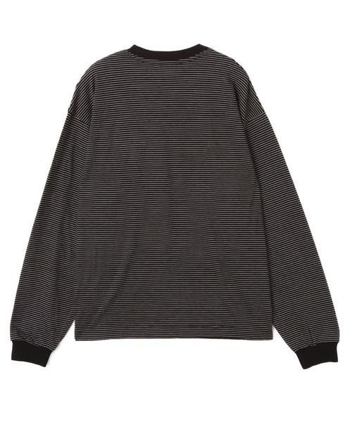 atmos（アトモス）の「atmos Merino Wool Knit Border LS T-Shirt / アトモス メリノウール ニット ボーダー エスエス Tシャツ（ニット/セーター・メンズ・ブラック/ブラウン/グレー・M/L/XL）」の7枚目の写真