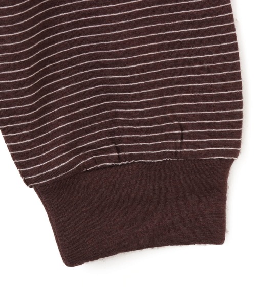atmos（アトモス）の「atmos Merino Wool Knit Border LS T-Shirt / アトモス メリノウール ニット ボーダー エスエス Tシャツ（ニット/セーター・メンズ・ブラック/ブラウン/グレー・M/L/XL）」の13枚目の写真