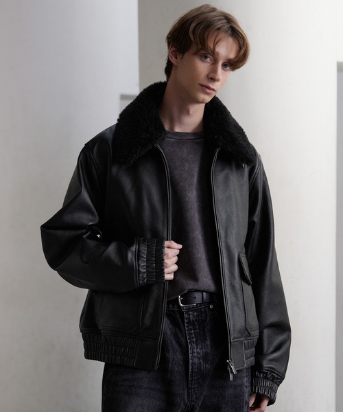 CLEL(NC)́yCLELzCow Leather G-1 Blouson / v/JEU[ G-1u](u])