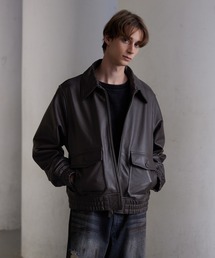CLEL（クレイル）の「【CLEL】Cow Leather G-1 Blouson / 牛革/カウレザー G-1ブルゾン（ブルゾン）」