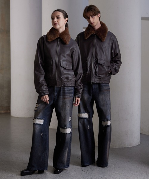 CLEL】Cow Leather G-1 Blouson / 牛革/カウレザー G-1ブルゾン