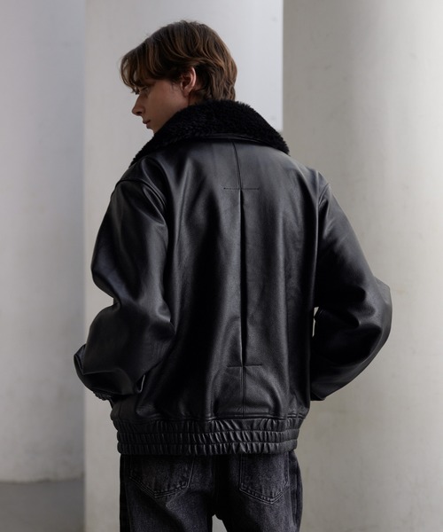 CLEL レザーブルゾン ブラック Sサイズ CLEL ブルゾン アウター 「CLEL」Vintage Design Blouson