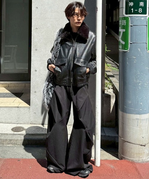 CLEL（クレイル）の「【CLEL】Cow Leather G-1 Blouson / 牛革