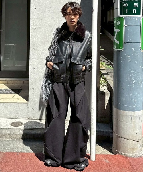 CLEL（クレイル）の「【CLEL】Cow Leather G-1 Blouson / 牛革