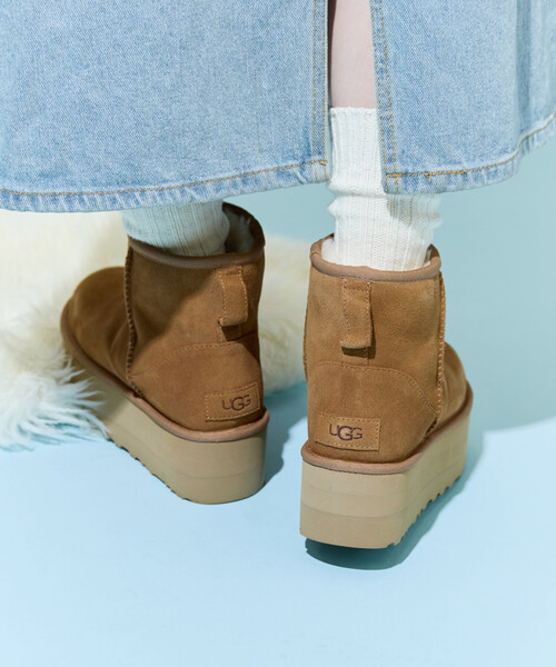限定展開 UGG/アグ W CLASSIC MINI PLATFORM/クラシックミニ