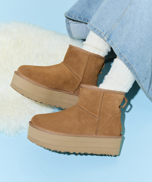 限定展開 UGG/アグ W CLASSIC MINI PLATFORM/クラシックミニ