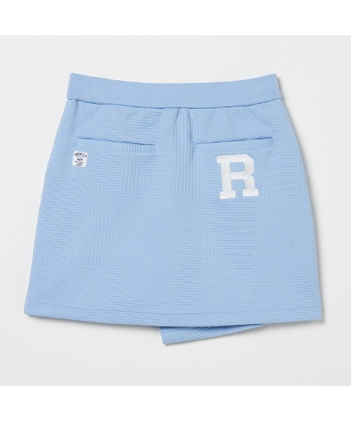 ROSASEN(ロサーセン)の「【Rosasen/GOLF】A-Line 膨れジャカード パッチワーク柄スカート(スカート・レディース・サックスブルー/ベージュ・40/38/42)」の6枚目の写真