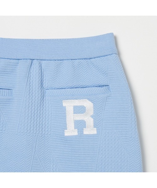 ROSASEN(ロサーセン)の「【Rosasen/GOLF】A-Line 膨れジャカード パッチワーク柄スカート(スカート・レディース・サックスブルー/ベージュ・40/38/42)」の9枚目の写真