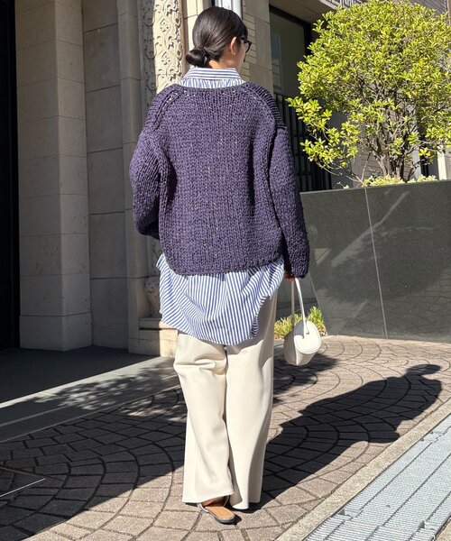 DouDou（ドゥドゥ）の「バイヤスセミフレアパンツ（その他パンツ・レディース・ブラウン/カーキ/ブラック/モスグリーン/ライトベージュ・36/38）」の17枚目の写真