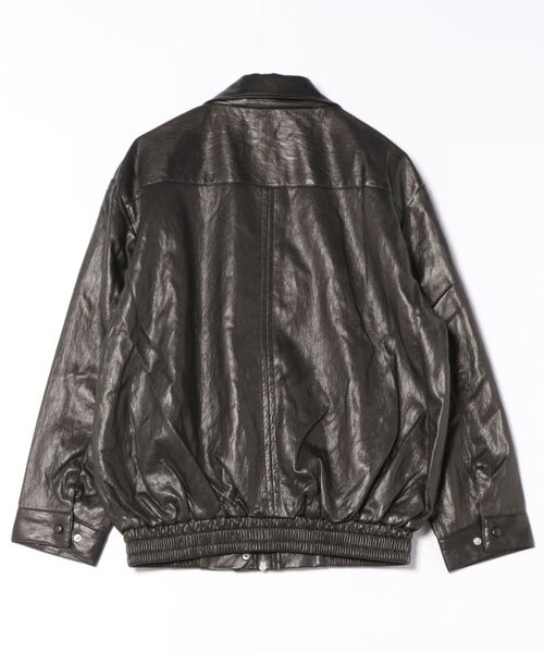 STYLEBLOCK(スタイルブロック)の「グロッシーワッシャーヴィンテージジャケット(その他アウター・レディース・ブラック・M)」の2枚目の写真