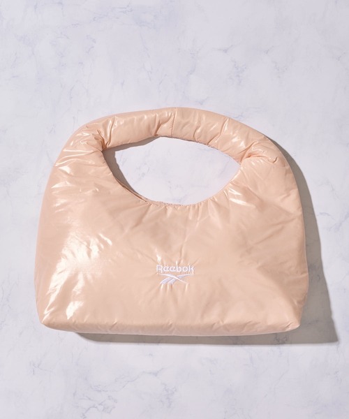 Reebok（リーボック）の「【Reebok / リーボック】ワンポイント刺繍 パテッドナイロンミニトートバッグ / ワンショルダーバッグ（トートバッグ・レディース・シルバー/ブラック/ピンク・FREE）」の8枚目の写真